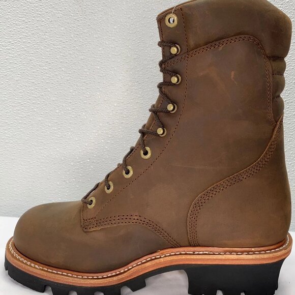 NEW CHIPPEWA Super DNA Steel Toe Waterproof Boots Brown Leather Size 10EEE - Picture 6 of 12